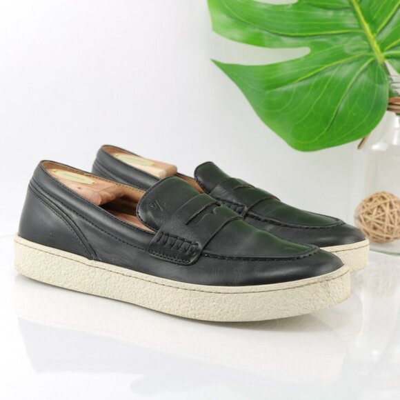 Donald Pliner Other - Donald Pliner Mens Murray Penny Loafer Size 8 Black Leather Sneaker Sole Slip On
